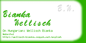 bianka wellisch business card